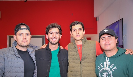  José Luis Madrid, Manuel Espinoza, Santiago Madrid y Jesús Loredo.