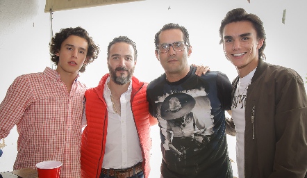  Juan Pablo Ruiz, Alejandro Granados, Fernando Rojo y Jaime Ruiz.