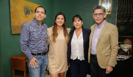  Bradish Payán, Carmelú Díaz, Lety Ruiz y Andrés Azcárate.