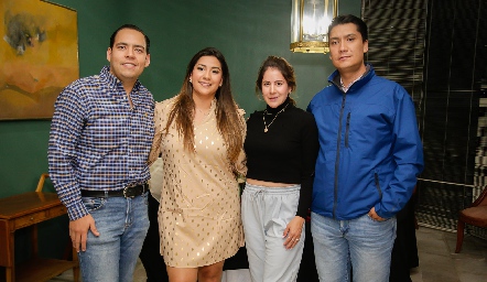  Bradish Payán, Carmelú Díaz, Pupy Torrescano y Alejandro Díaz.
