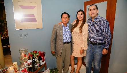  Francisco Ruiz, Carmelú Díaz y Bradish Payán.
