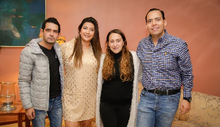  Enrique Rodríguez, Carmelú Días, Cristina Massa y Bradish Payán.