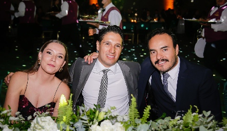  María Mercado, Luis Ponce y Oscar Cuevas.