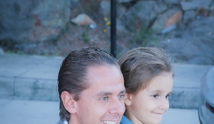  José Alberto Torres con su hijo Daniel.