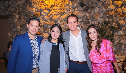  Froilán Rodríguez, Isabela Pérez, José Alberto Torres y Maricarmen Meade.