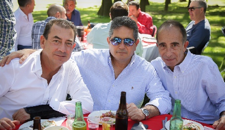  Polo Córdova, Gerardo Rodríguez y José Medlich.