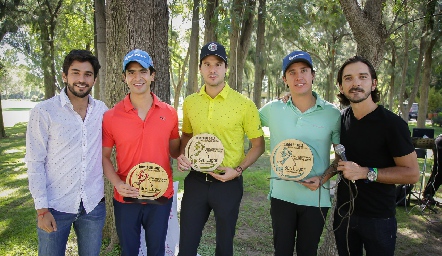  José Luis Leiva, Héctor Hernández, Claudio Meade, José Manuel Díaz Infante y Axel Morfin.
