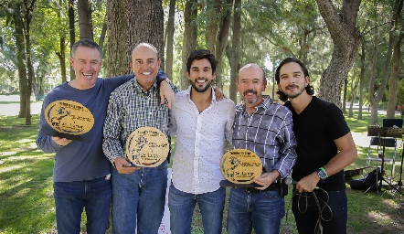  Jorge Mendizábal, Fernando Pérez, José Luis Leiva, Ricardo Meade y Axel Morfin.