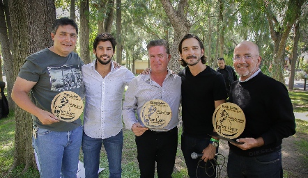  Alejandro Espinosa, José Luis Leiva, Tatoyo Gómez, Axel Morfin y Marcelo Meade.