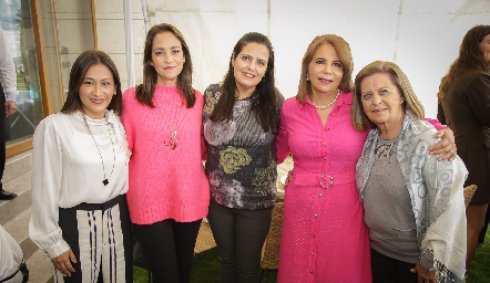  Claudia Martínez, Graciela López, Begoña López, Laura Autrique y Chela Wagner.