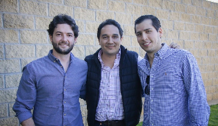  Oscar Rangel, Juan José Romero y Fabián Herrera.