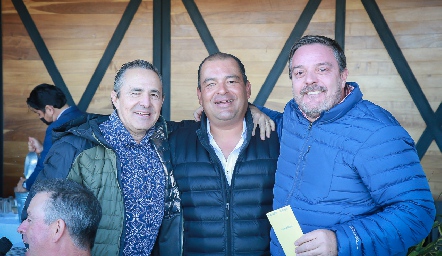  Gerardo Valle, Oscar González y Héctor Morales.