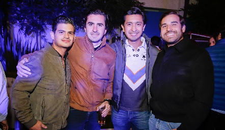  Oscar Cabrera, Guillermo Gómez, Rafael Villanueva y Jaime Alvarado.