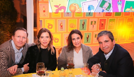  Federico García, Daniela Calderón, Ana Paula Gutiérrez y Martín de la Rosa.