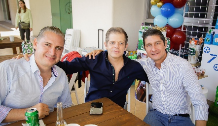  Luis Castro, Juan Carlos Feres y Manuel Salguero.