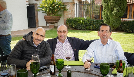  Armando Vallejo, Fernando López y Félix Bocard.