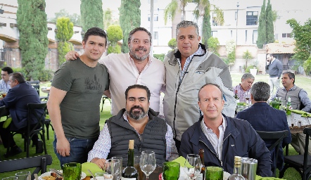  Fernando Pérez, Héctor Morales, Alfonso Téllez, Juan José Leos e Ignacio Martín Alba.