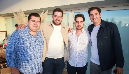  Antonio Charur, Carlos Morales, Diego Rodríguez y Polo Córdova.