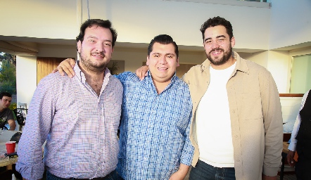  Manuel Martín Alba, Antonio Charur y Carlos Morales.
