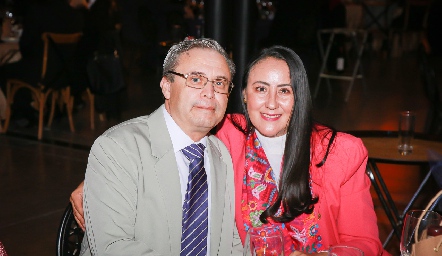  René Sandoval y Rosalba Hernández.