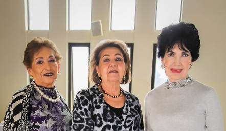  María del Carmen Morales, Lula Hernández y Luci Sthal.