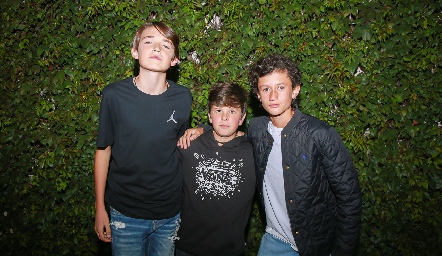  Jesús Vallejo, Mateo Espinosa y Ricardo Trujillo.