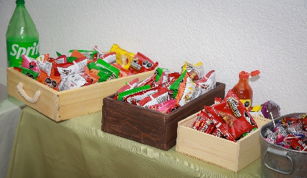  Mesa de dulces.