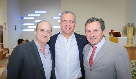  Alejandro Cambeces, Alberto Esper y Benito Fortes.