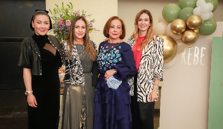  Rebeca Ramírez, María Claudia Barrera, Rebeca Konishi y Geo Rivera .