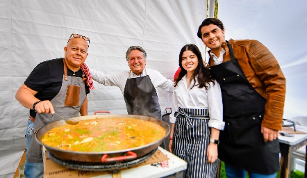  Jorge Aguilar, Benjamín, Pili Aguilar y Juma Suárez.