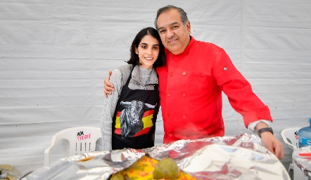  Dalel y Luis Suárez. 