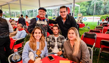  Jesús Salvador Félix, Luis Fernández, Lu Borbolla, Pablo castillo y Daniela Benavente.