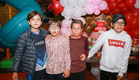  Pablo de los Santos, Jerónimo Villegas, André y Conrado.