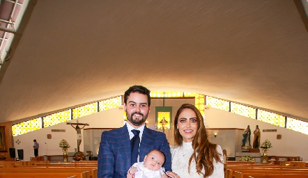  Rodrigo Labastida, Elisa Ramírez y Sebastián Labastida.