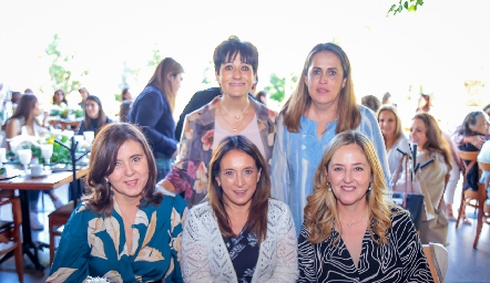  Marcela Milán, Claudia Díaz de Sandi, Odile Sánchez, Martha Huerta y Lourdes Gutiérez.