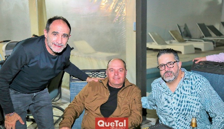  Juanca Abaroa, César Morales y Julián Castro.