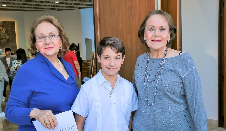  Delia de Peña, Andrés Humara e Irma de Peña.