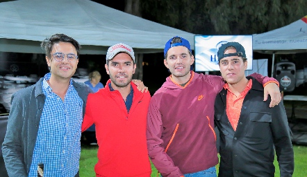 Gerardo Valle,  Juan Pablo Quintero, Fede Alcalde y Tomás Alcalde.