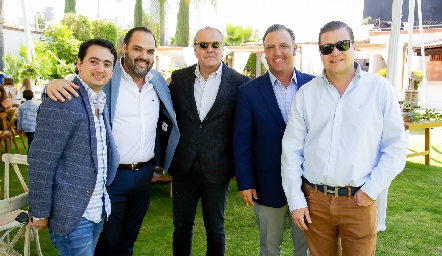  Víctor Zepeda, Federico Arredondo, Luis Alberto Castellanos, Billy Carreto y Javier Vallejo.