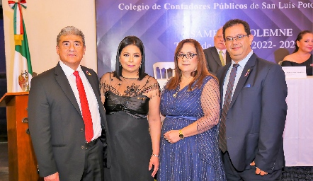  Amílcar Silva, Verónica Jiménez, María Soledad Ortiz y Luis Carlos Verver.