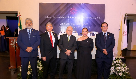  José Néstor Garza, Amílcar Silva, Noé Lara, Gabriela López y Luis Carlos Verver.