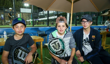  Jerónimo Septiem, Santiago Castro y Patricio Flores.