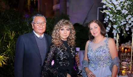  Gerardo García, Lorena Alderete y Lorena Rangel.