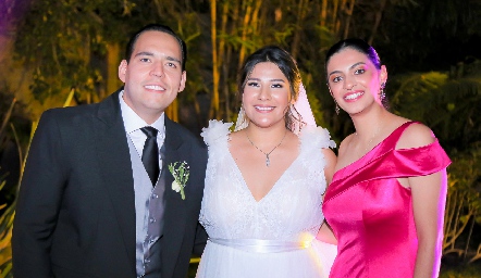  Bradish Payán, Carmelu Díaz y Paulina Tonche.