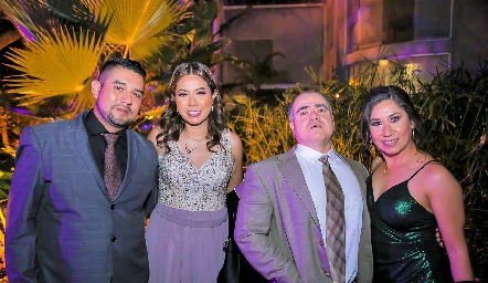  Carlos Rivera, Nayhelli Alcocer, Gilberto Núñez y Karen Villalones.