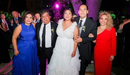  Tita Ruiz de Díaz, René Díaz, Carmelu Díaz, Bradish Payán y Martha Elena Ruiz.