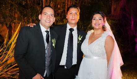  Bradish Payan, Alejandro Díaz y Carmelu Díaz.