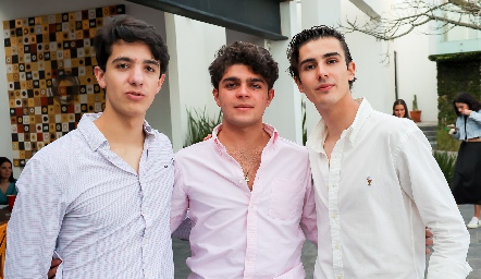  Emilio Castro, César Morales y José Manuel Díaz de León.