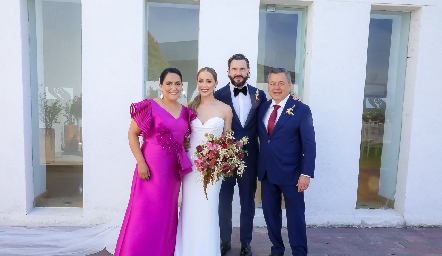  Laura Rodríguez, Laura Bravo, Luis Alberto Mahbub y Lisandro Bravo.