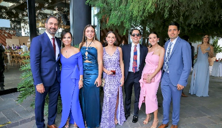  Luis Mahbub, Elsa Tamez, Emelin Feres, Andrea Villasana, José Miguel Muñoz, Claudette Villasana y Mauricio Zendejas.